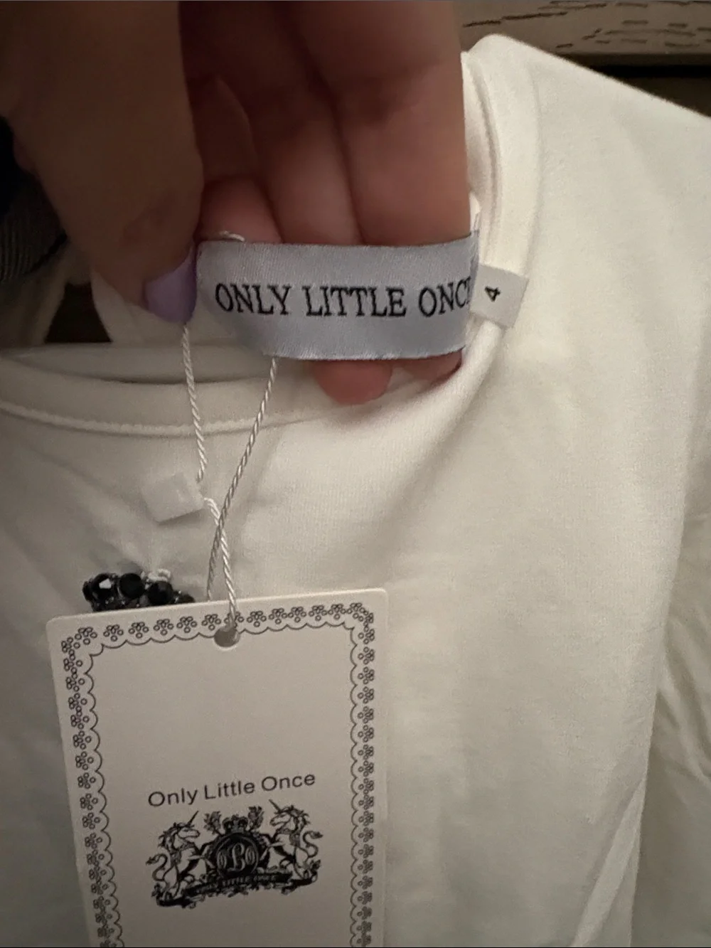 ONLY LITTLE ONCE FROSTY WINTER DRESS SIZE 4T NWT - Picture 2 of 4